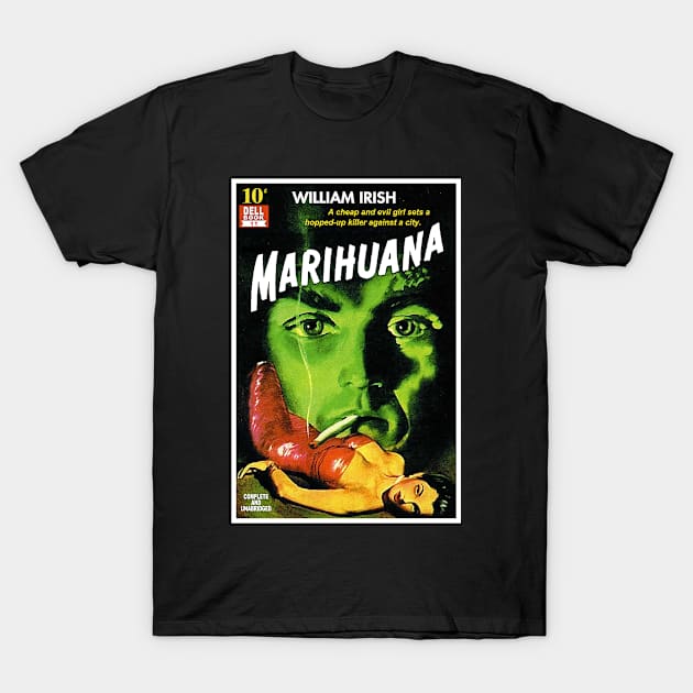 Vintage Marihuana Cover T-Shirt by RockettGraph1cs